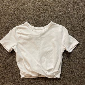 White baby tee